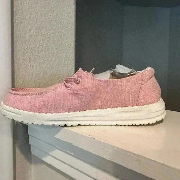 Hey Dude Wendy Youth Linen Black 130124987 - Kids Youth Sz: 2 - Picture 3 of 10